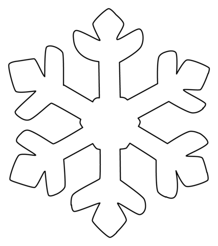 Snowflake Emoji Coloring Page